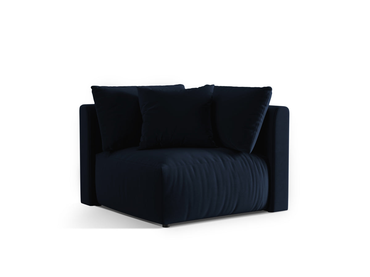 Chris Velour Modul Corner 1 Sitzer in Royal Blue-Casino präsentiert im Onlineshop von KAQTU Design AG. Modulares Sofa ist von Micadoni