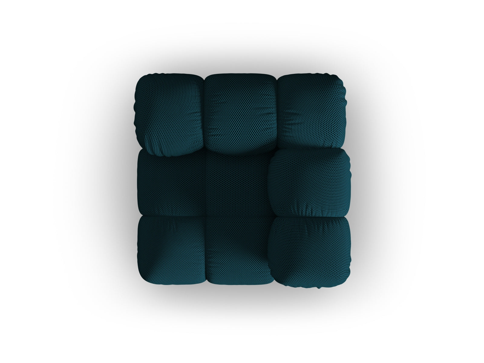 Stylischer Bellis Corner Modul 1 Sitzer in edlem Navy Blue, perfekt für moderne Wohnkonzepte und vielseitige Raumgestaltungen.