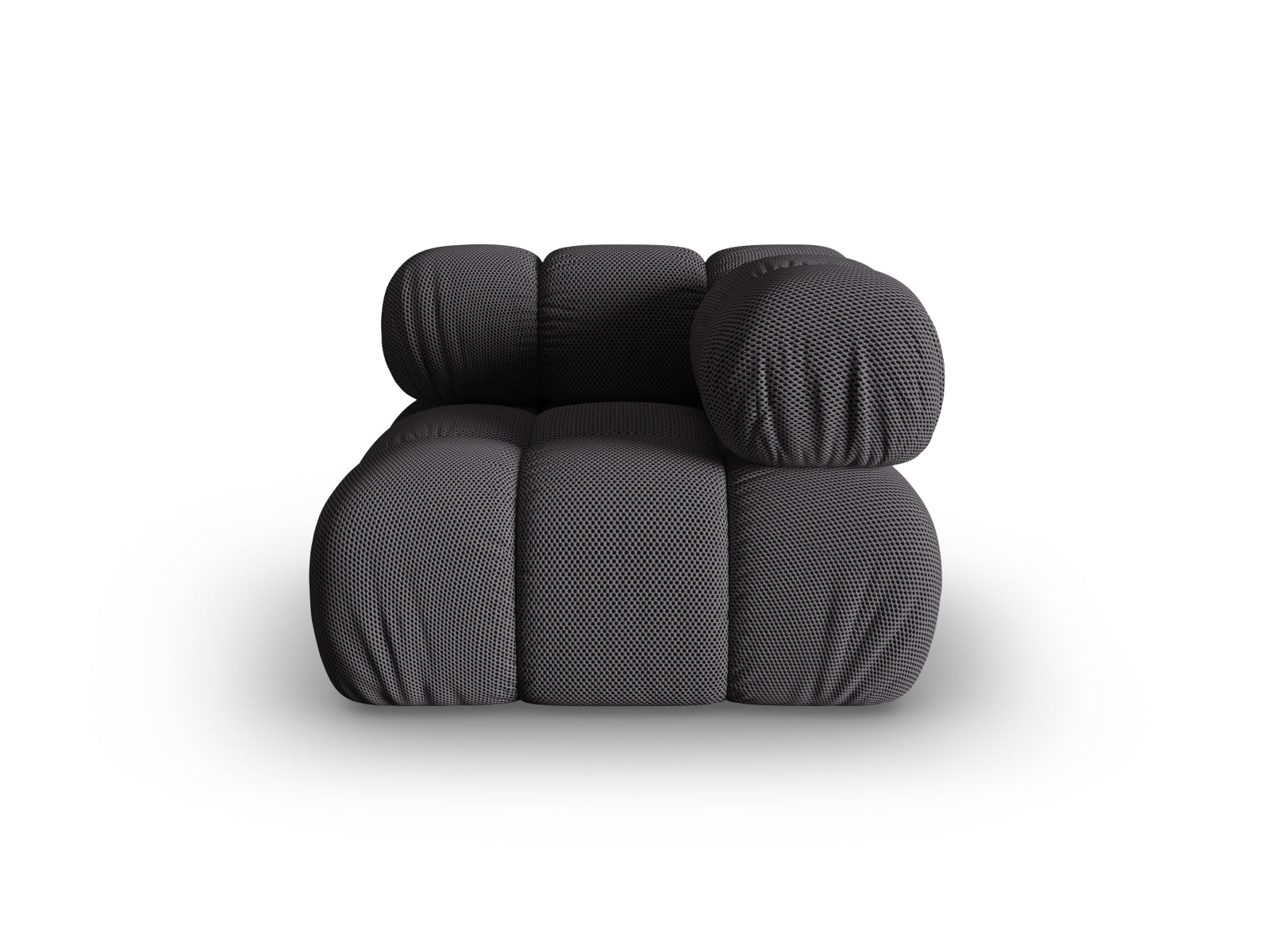 Elegantes Bellis Corner Modul 1 Sitzer in Espresso-Sonic, ideal für individuelle Sofa-Gestaltung von Micadoni.