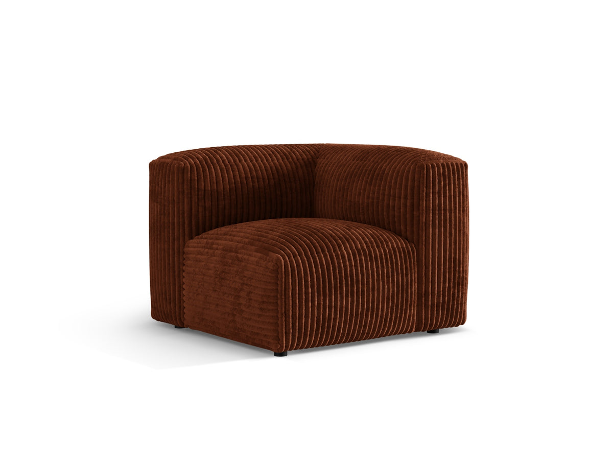Martina Modul Armless 1 Sitzer in Brick-Tilia präsentiert im Onlineshop von KAQTU Design AG. Modulares Sofa ist von Micadoni
