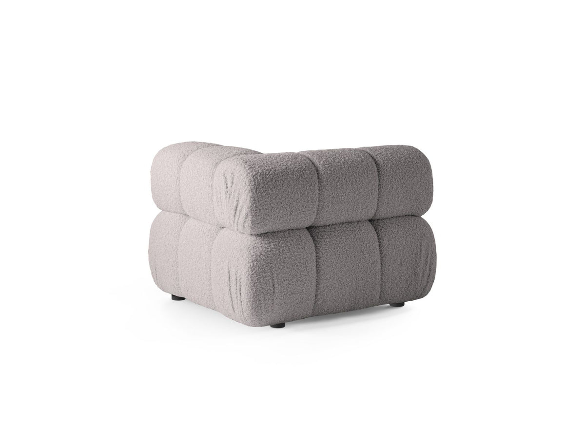 1-Sitzer Eckmodul Bellis in Light Grey-Rolf präsentiert im Onlineshop von KAQTU Design AG. Modulares Sofa ist von Micadoni