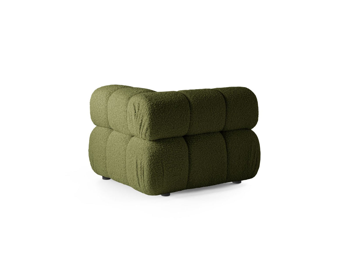 1-Sitzer Eckmodul Bellis in Green-Rolf präsentiert im Onlineshop von KAQTU Design AG. Modulares Sofa ist von Micadoni