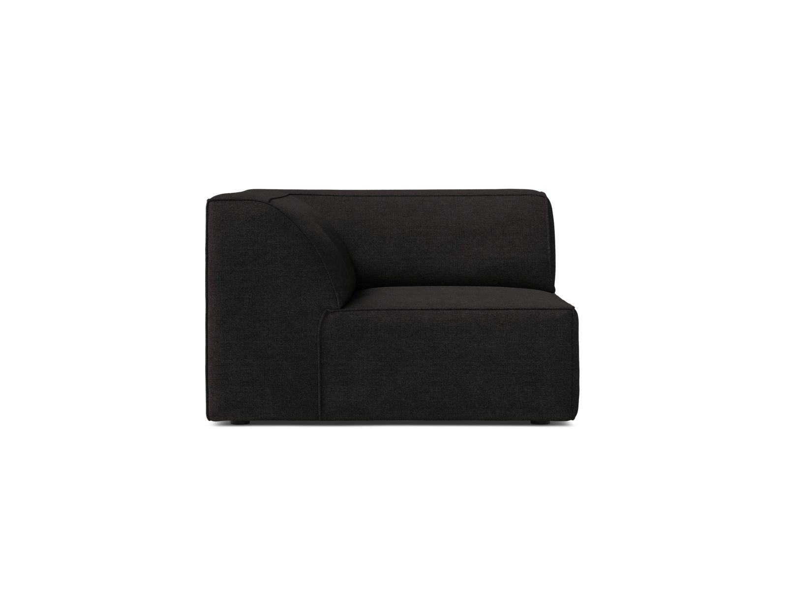 1-Sitzer Eckmodul Jodie in Black-Liberty präsentiert im Onlineshop von KAQTU Design AG. Modulares Sofa ist von Micadoni