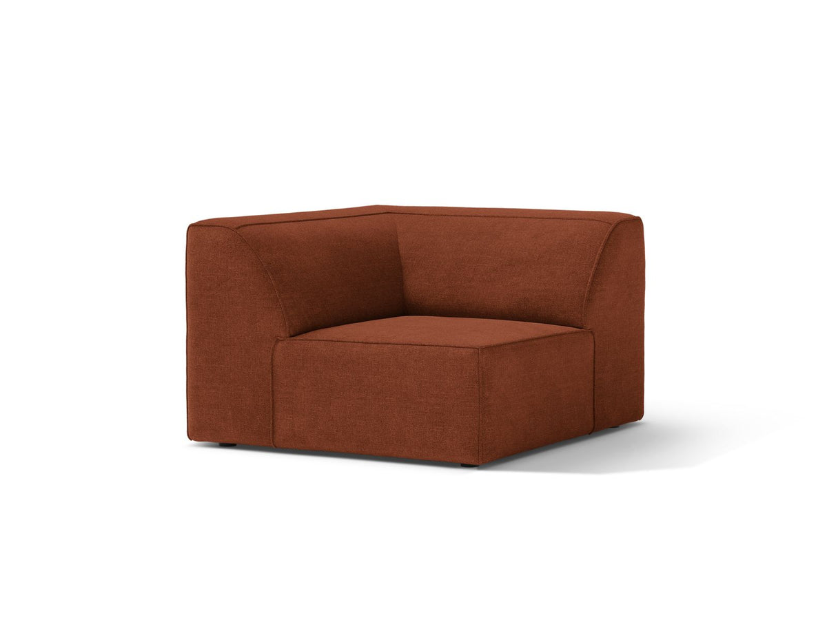 1-Sitzer Eckmodul Jodie in Brick-Liberty präsentiert im Onlineshop von KAQTU Design AG. Modulares Sofa ist von Micadoni