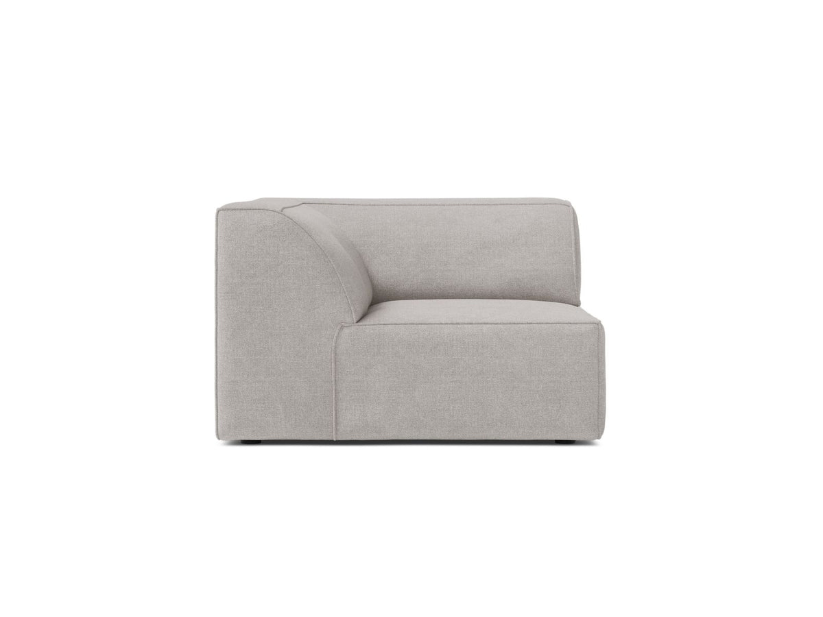 1-Sitzer Eckmodul Jodie in Light Grey-Liberty präsentiert im Onlineshop von KAQTU Design AG. Modulares Sofa ist von Micadoni