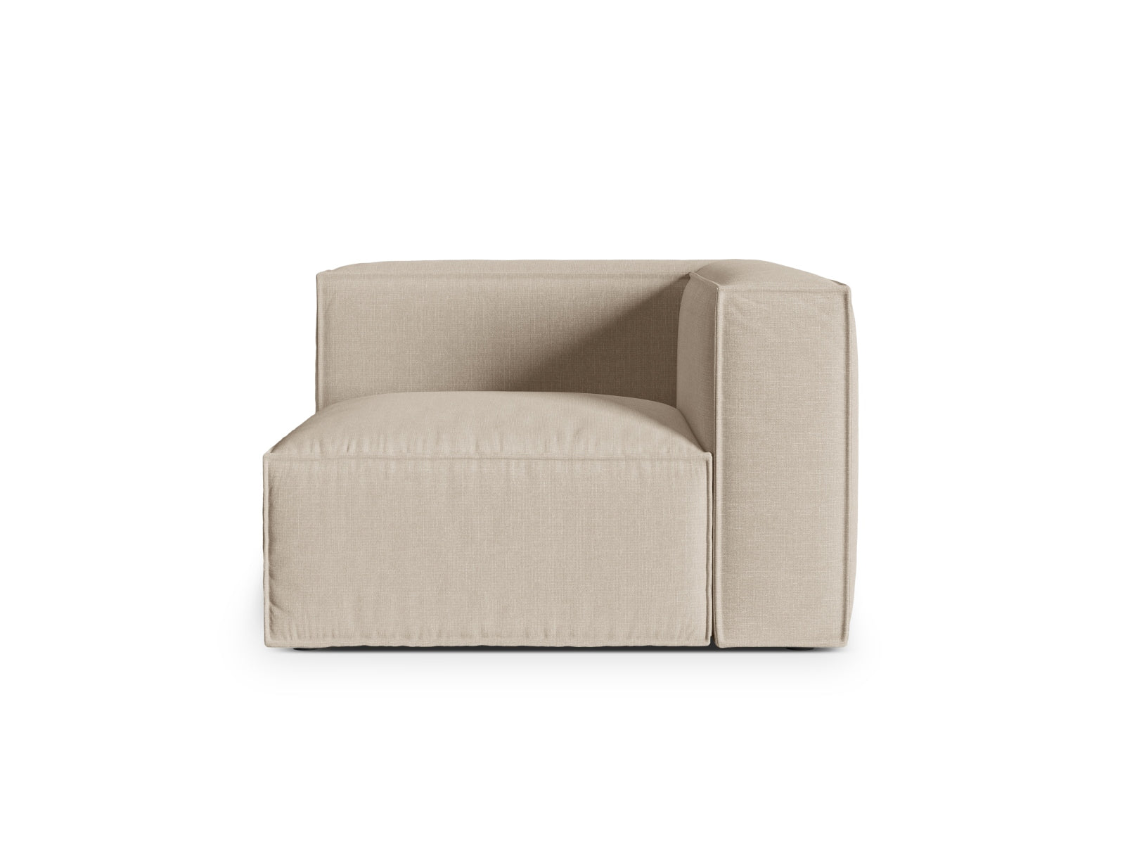Nuria Corner Modul 1 Sitzer in Beige präsentiert im Onlineshop von KAQTU Design AG. Modulares Sofa ist von Micadoni