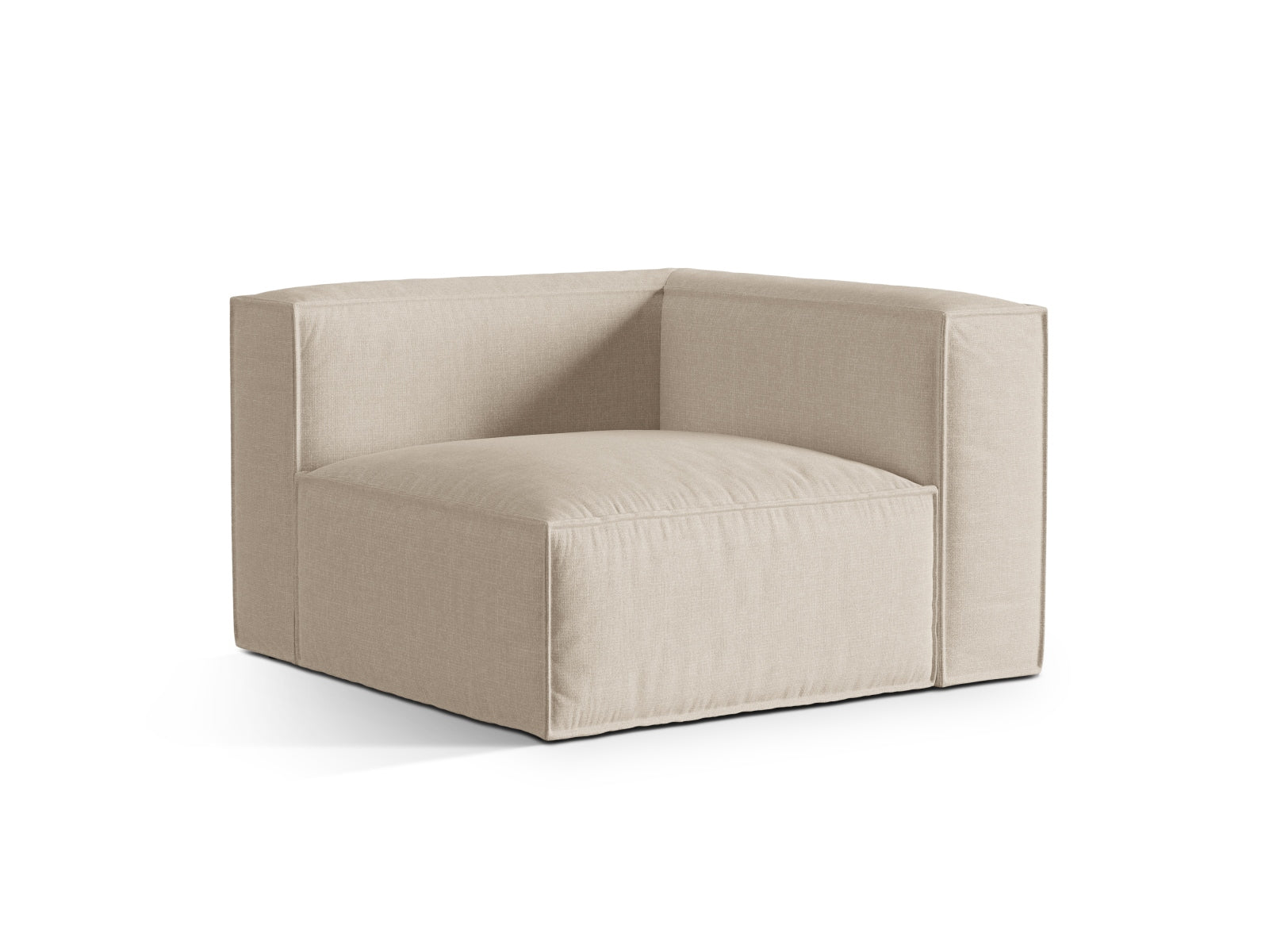 Nuria Corner Modul 1 Sitzer in Beige präsentiert im Onlineshop von KAQTU Design AG. Modulares Sofa ist von Micadoni
