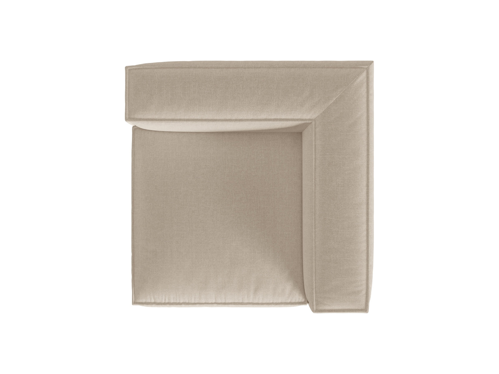 Nuria Corner Modul 1 Sitzer in Beige präsentiert im Onlineshop von KAQTU Design AG. Modulares Sofa ist von Micadoni