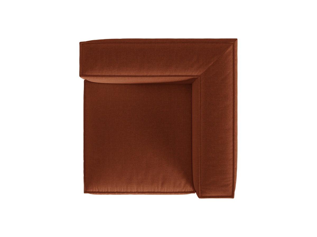 1-Sitzer Eckmodul Nuria in Brick-Liberty präsentiert im Onlineshop von KAQTU Design AG. Modulares Sofa ist von Micadoni