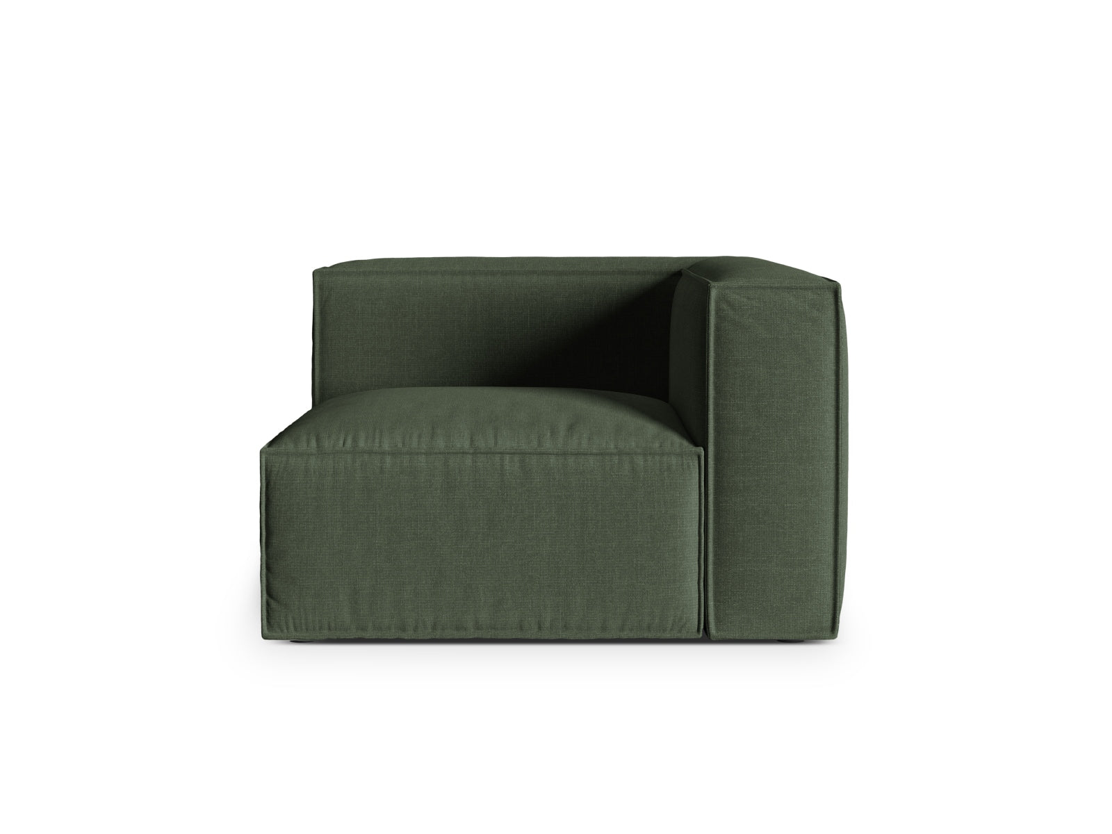 Nuria Corner Modul 1 Sitzer in Moss Green präsentiert im Onlineshop von KAQTU Design AG. Modulares Sofa ist von Micadoni