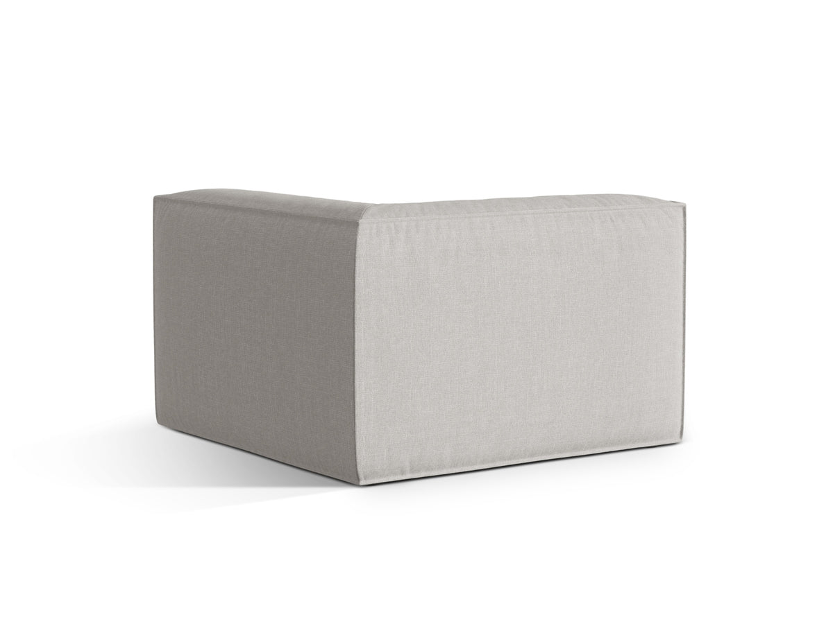 1-Sitzer Eckmodul Nuria in Light Grey-Liberty präsentiert im Onlineshop von KAQTU Design AG. Modulares Sofa ist von Micadoni