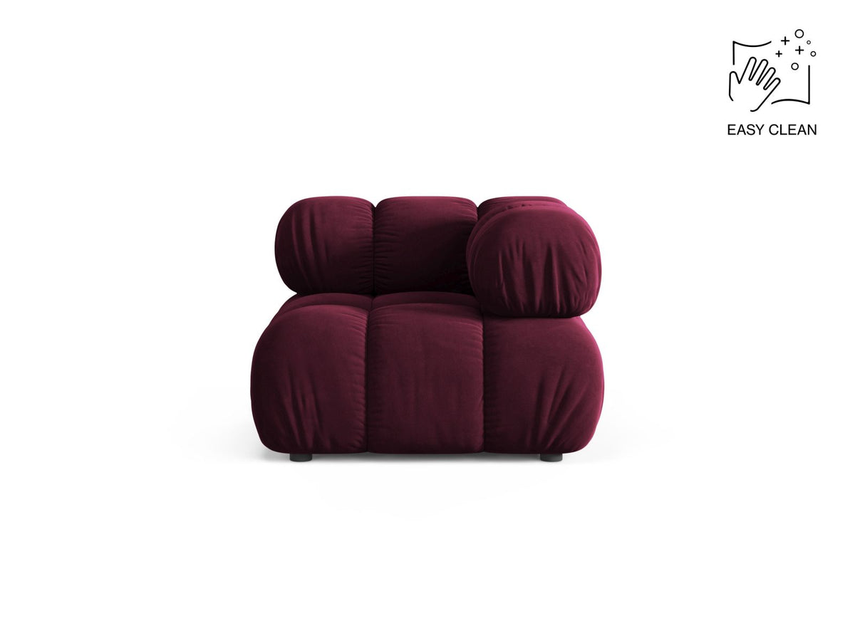 1-Sitzer Eckmodul Bellis in Burgundy-Venus präsentiert im Onlineshop von KAQTU Design AG. Modulares Sofa ist von Micadoni