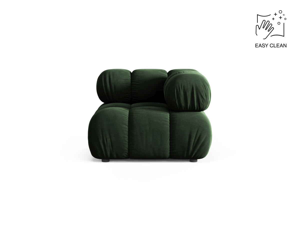1-Sitzer Eckmodul Bellis in Bottle Green-Venus präsentiert im Onlineshop von KAQTU Design AG. Modulares Sofa ist von Micadoni
