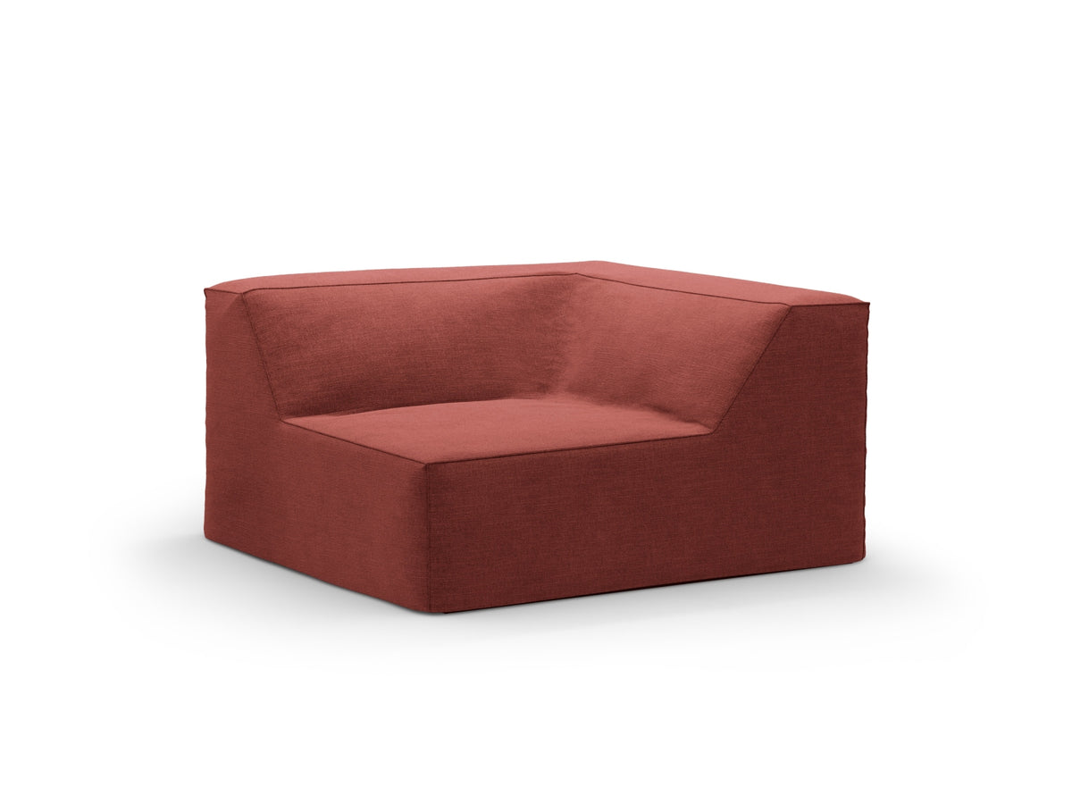 Jodie Corner Modul 1 Sitzer mit abnehmbaren Bezug in Cherrywood-LINS präsentiert im Onlineshop von KAQTU Design AG. Modulares Sofa ist von Micadoni