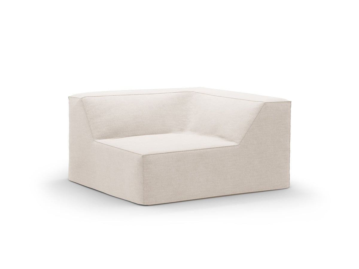 Jodie Corner Modul 1 Sitzer mit abnehmbaren Bezug in Beige-LINS präsentiert im Onlineshop von KAQTU Design AG. Modulares Sofa ist von Micadoni