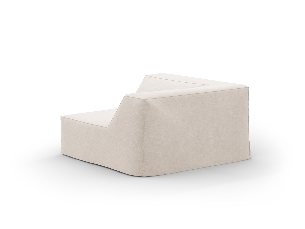 Jodie Corner Modul 1 Sitzer mit abnehmbaren Bezug in Beige-LINS präsentiert im Onlineshop von KAQTU Design AG. Modulares Sofa ist von Micadoni