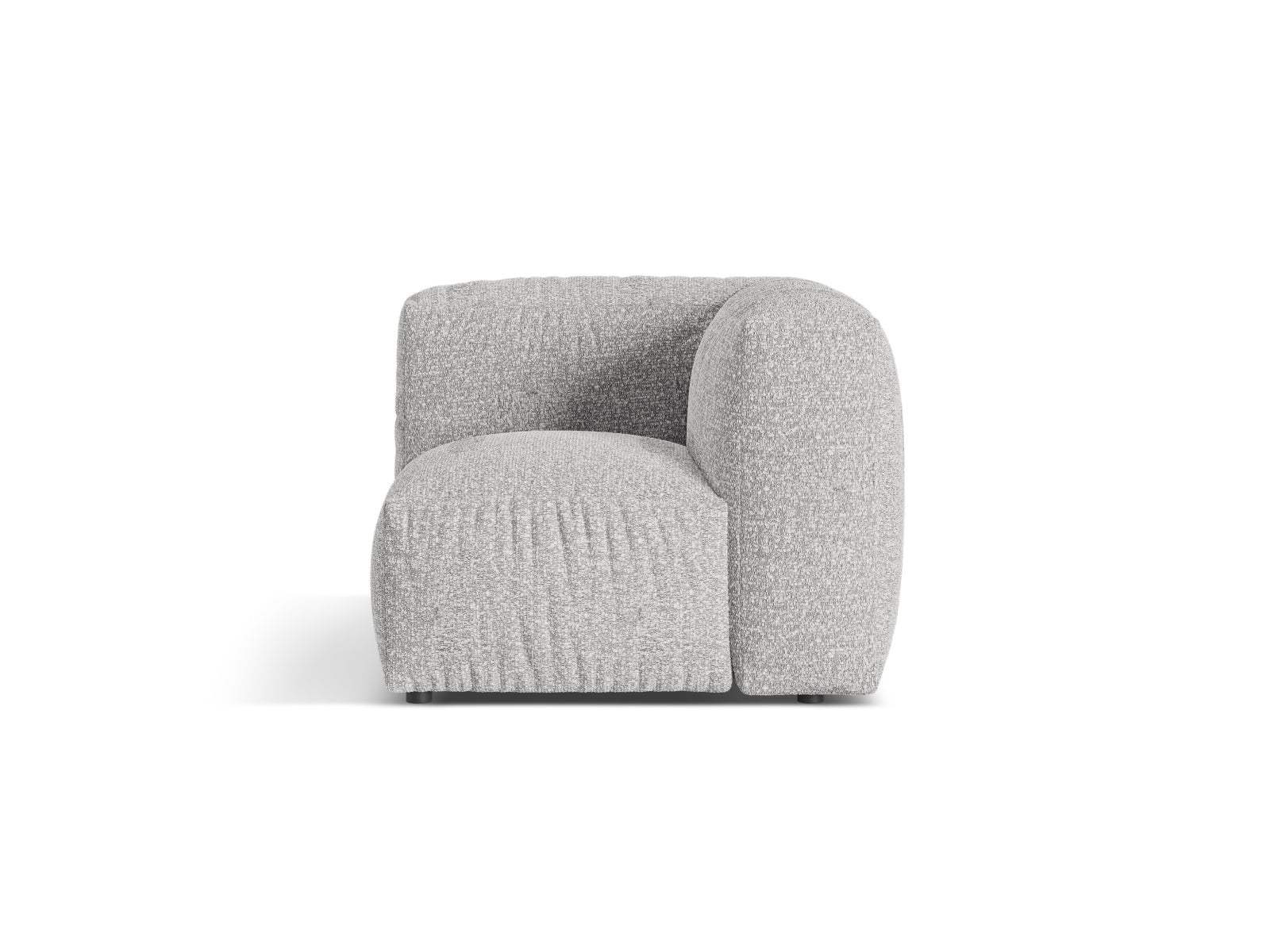 1-Sitzer Eckmodul Martina in Silver-Monet präsentiert im Onlineshop von KAQTU Design AG. Modulares Sofa ist von Micadoni