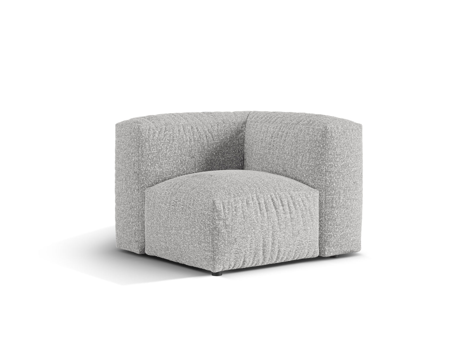 1-Sitzer Eckmodul Martina in Silver-Monet präsentiert im Onlineshop von KAQTU Design AG. Modulares Sofa ist von Micadoni