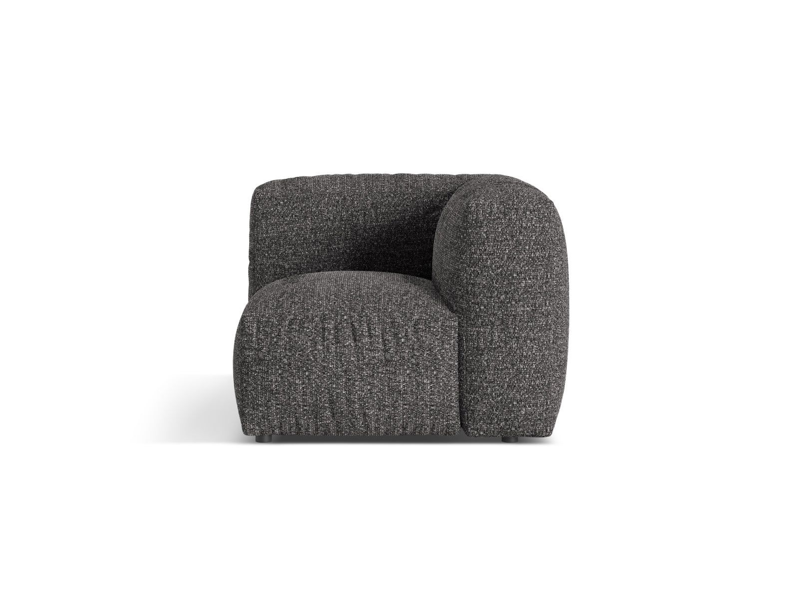 1-Sitzer Eckmodul Martina in Anthracite-Monet präsentiert im Onlineshop von KAQTU Design AG. Modulares Sofa ist von Micadoni