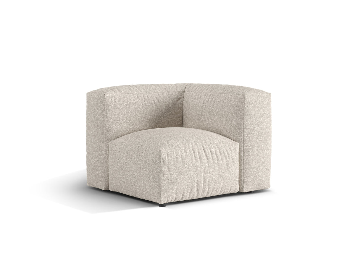 1-Sitzer Eckmodul Martina in Beige-Monet präsentiert im Onlineshop von KAQTU Design AG. Modulares Sofa ist von Micadoni