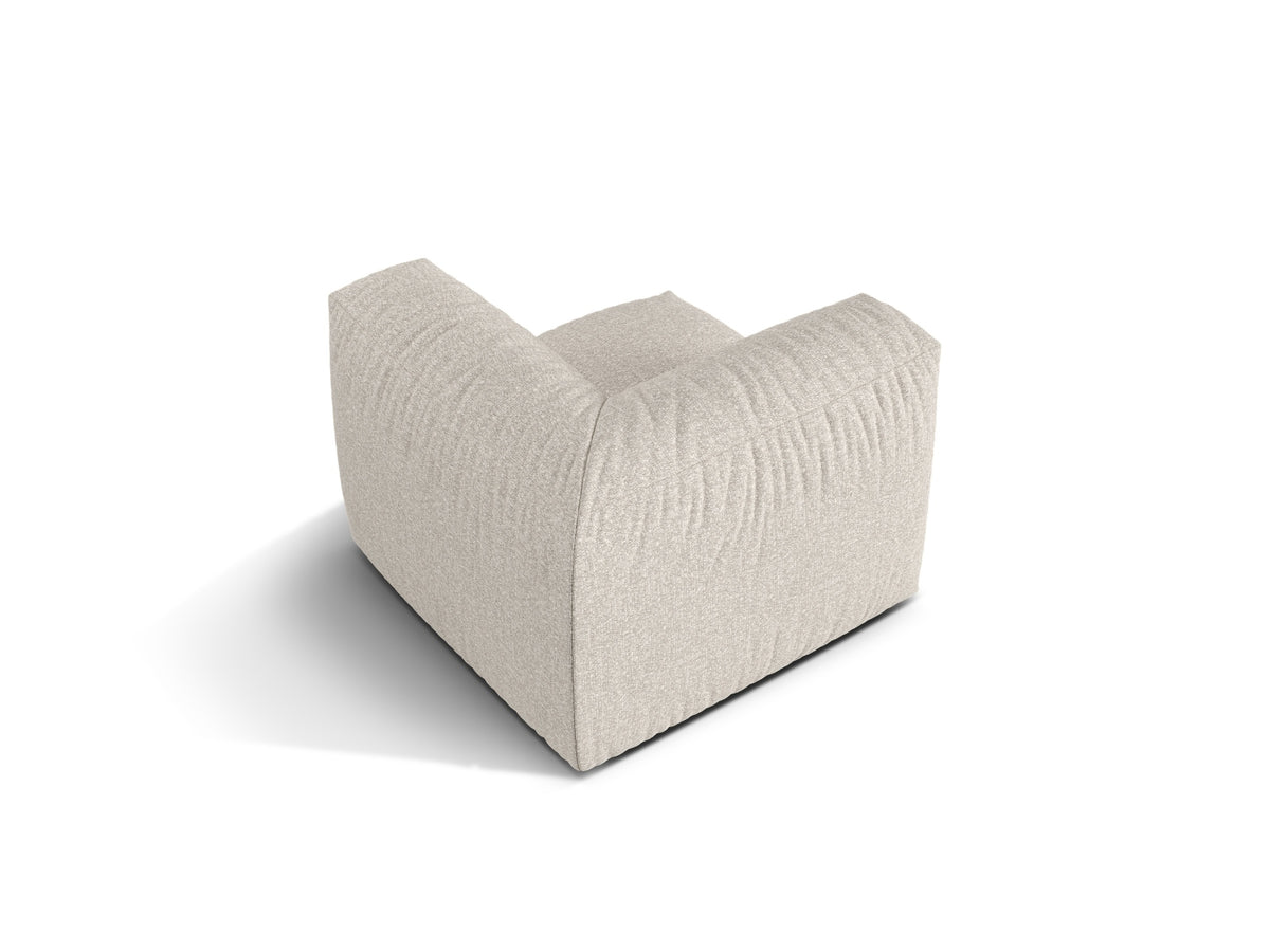 1-Sitzer Eckmodul Martina in Beige-Monet präsentiert im Onlineshop von KAQTU Design AG. Modulares Sofa ist von Micadoni