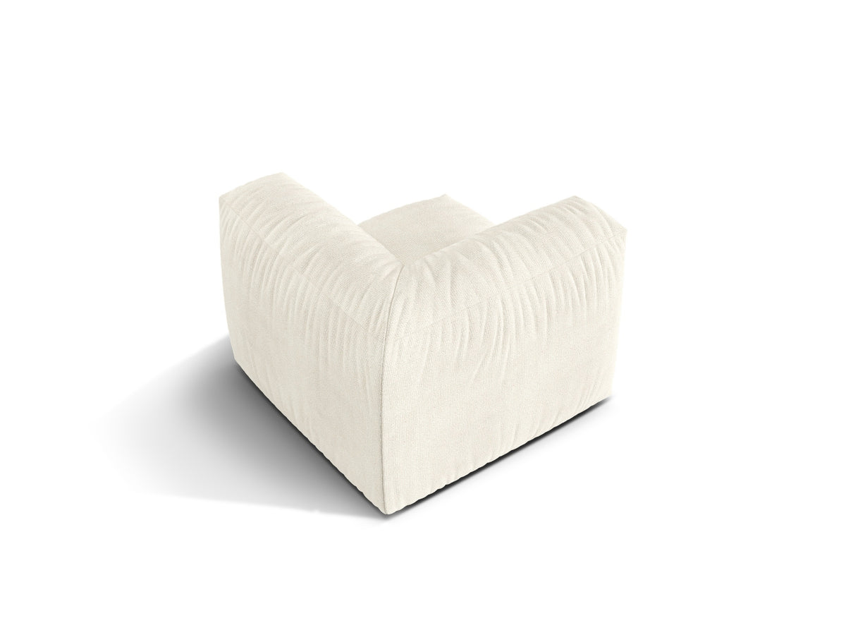 1-Sitzer Eckmodul Martina in Ivory-Monet präsentiert im Onlineshop von KAQTU Design AG. Modulares Sofa ist von Micadoni