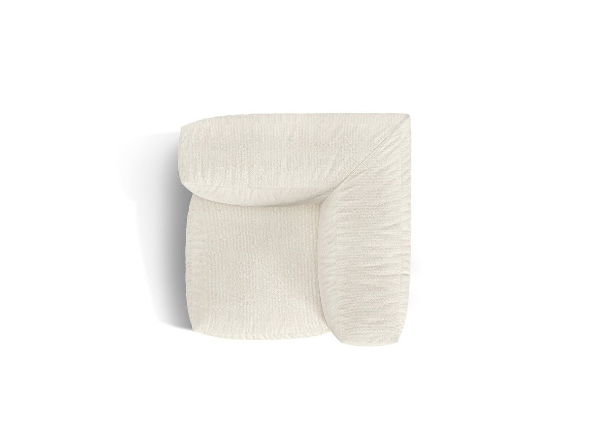 1-Sitzer Eckmodul Martina in Ivory-Monet präsentiert im Onlineshop von KAQTU Design AG. Modulares Sofa ist von Micadoni