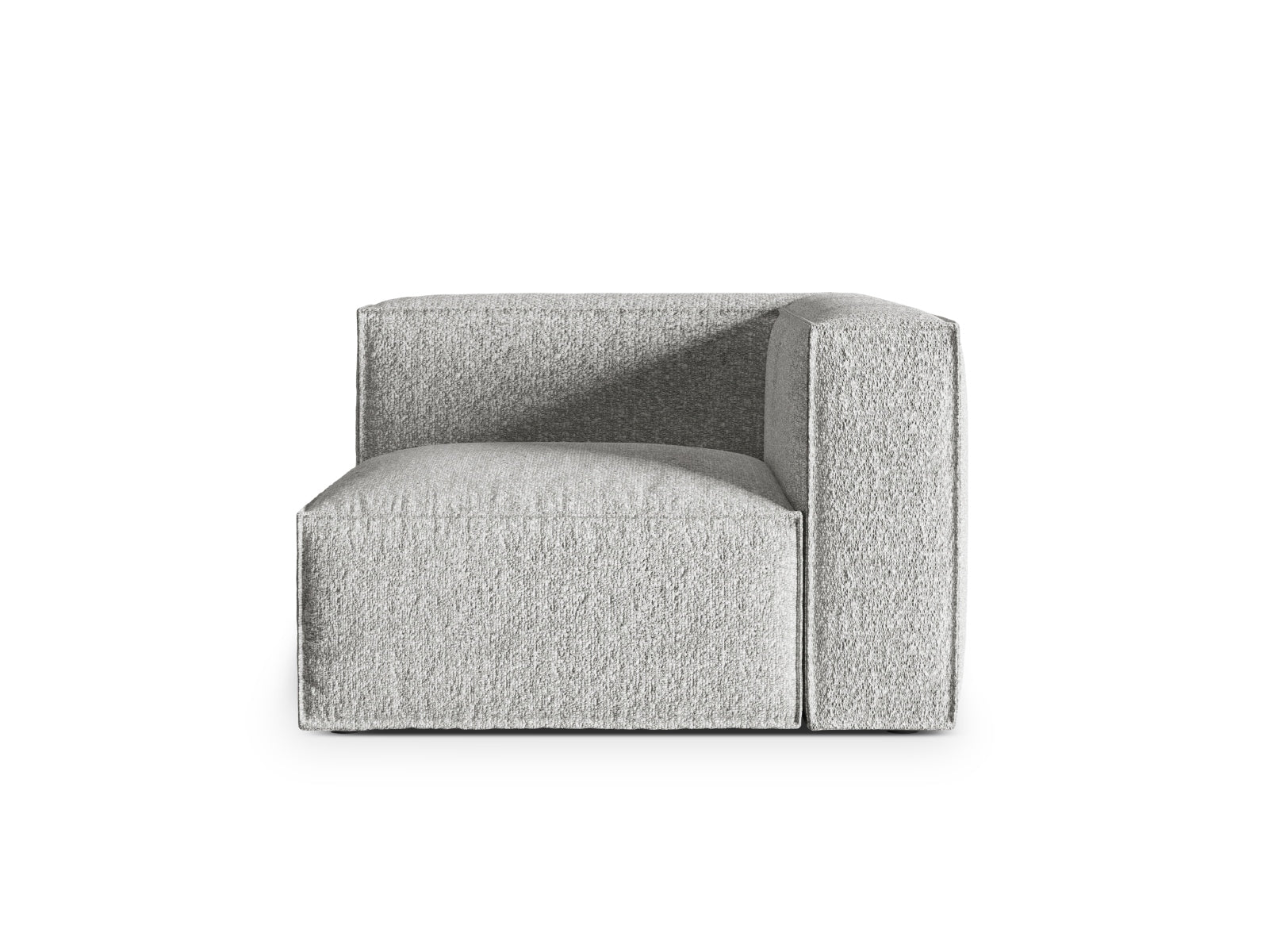 Nuria Corner Modul 1 Sitzer in Silver präsentiert im Onlineshop von KAQTU Design AG. Modulares Sofa ist von Micadoni