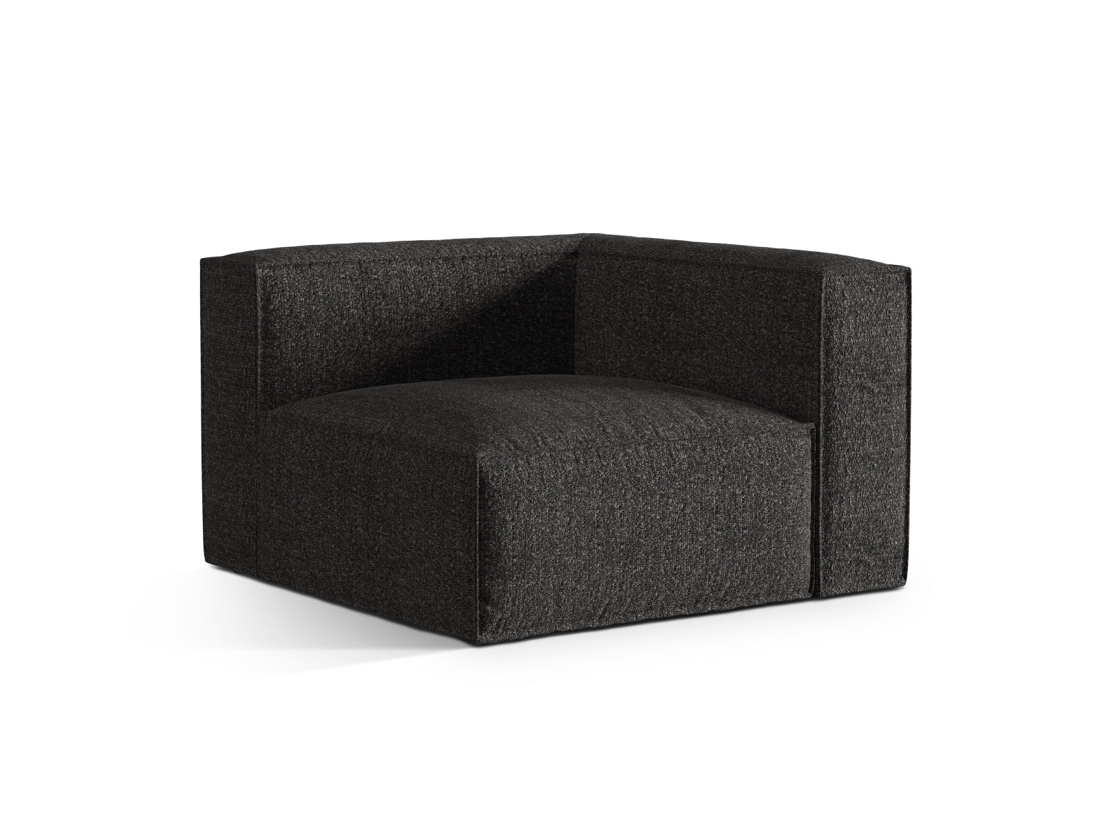 Nuria Corner Modul 1 Sitzer in Anthracite präsentiert im Onlineshop von KAQTU Design AG. Modulares Sofa ist von Micadoni