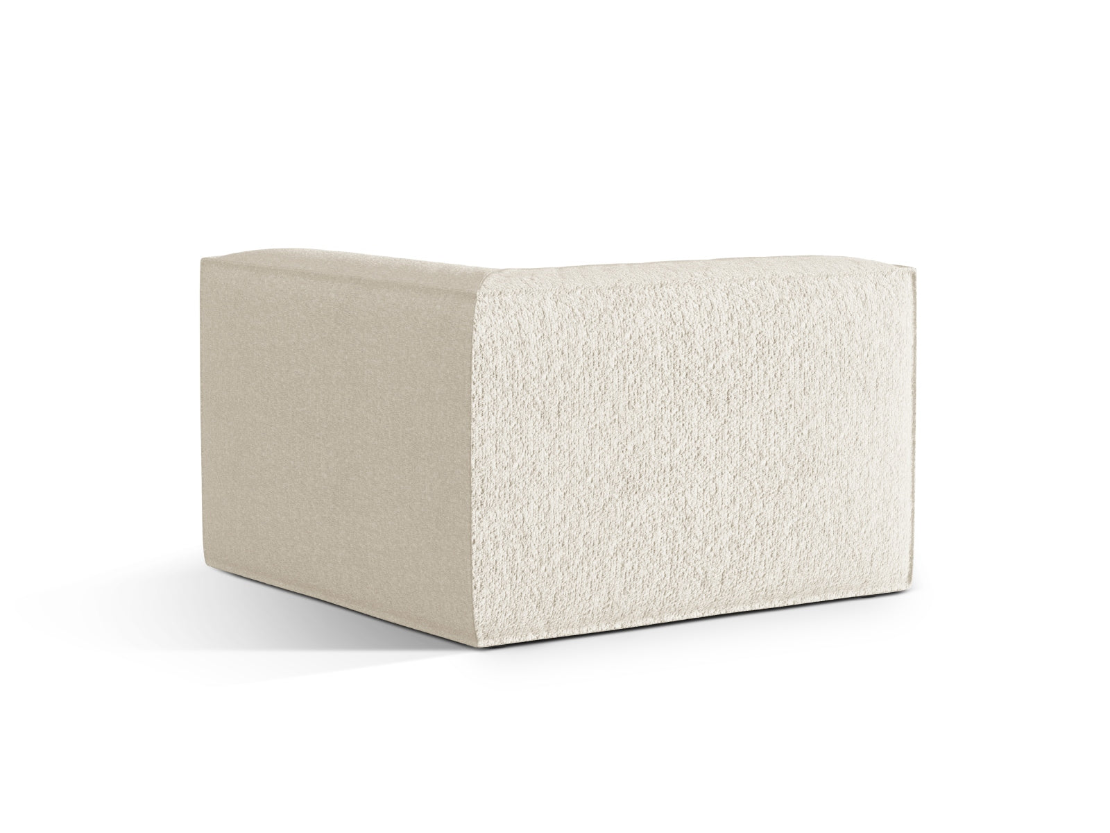 Beige Nuria Corner Modul 1 Sitzer von Micadoni, elegantes Sofa-Element für kreative Raumgestaltung und gemütliche Sitzmöglichkeiten.