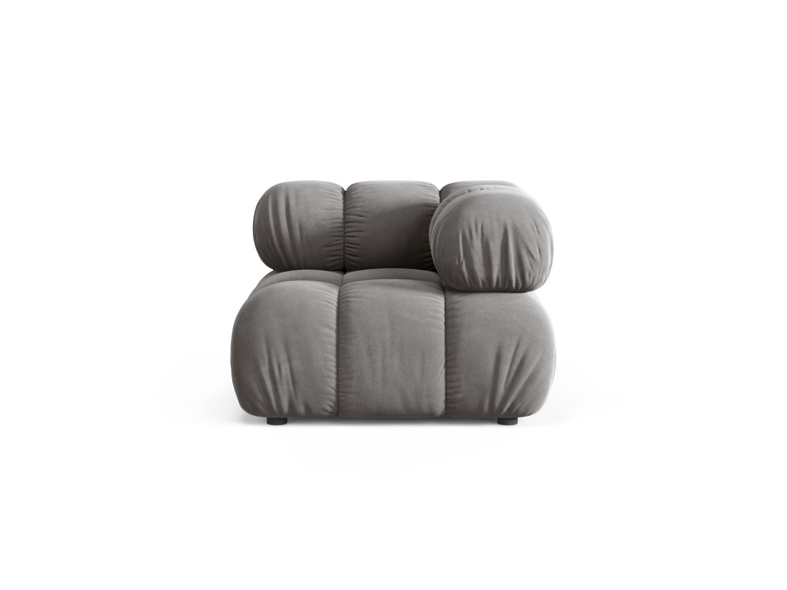 Bellis Velour Modul Corner 1 Sitzer in Light Grey-Bluvel präsentiert im Onlineshop von KAQTU Design AG. Modulares Sofa ist von Micadoni