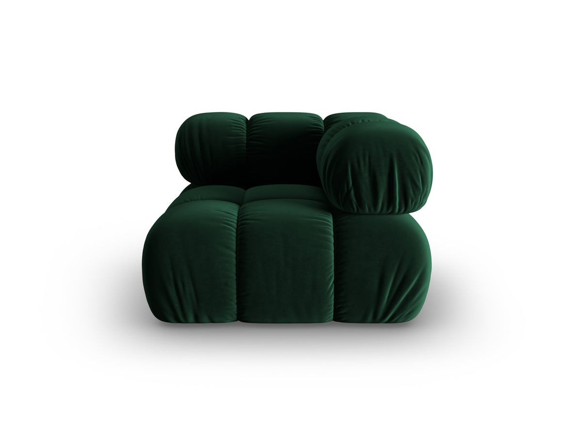 Bellis Velour Modul Corner 1 Sitzer in Bottle Green-Bluvel präsentiert im Onlineshop von KAQTU Design AG. Modulares Sofa ist von Micadoni