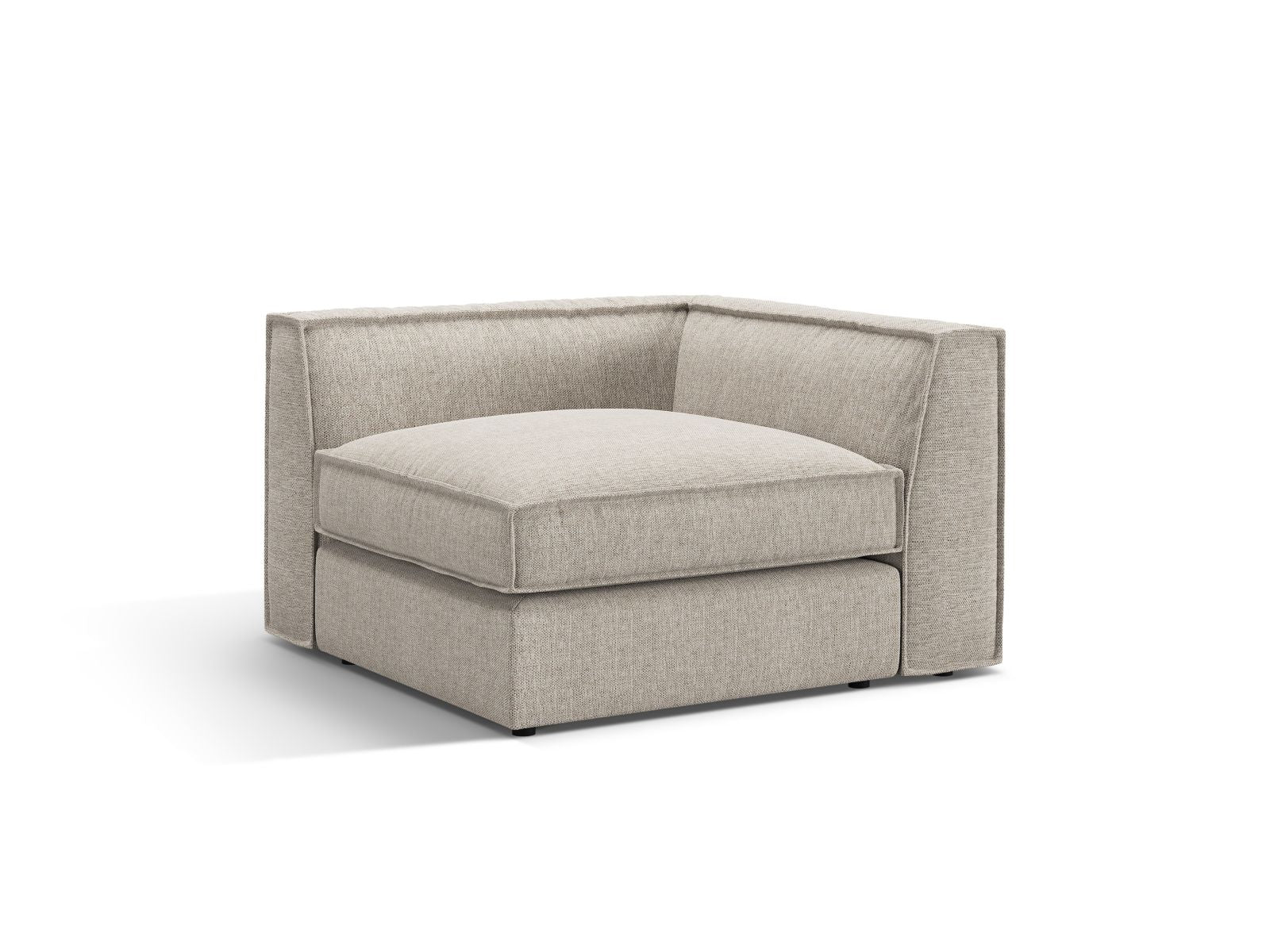 1-Sitzer Eckmodul Pola in Sand-Babel präsentiert im Onlineshop von KAQTU Design AG. Modulares Sofa ist von Micadoni