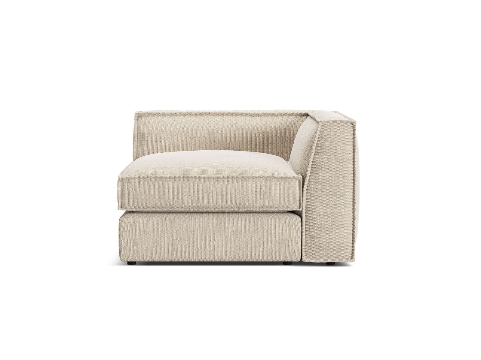 1-Sitzer Eckmodul Pola in Beige-Babel präsentiert im Onlineshop von KAQTU Design AG. Modulares Sofa ist von Micadoni