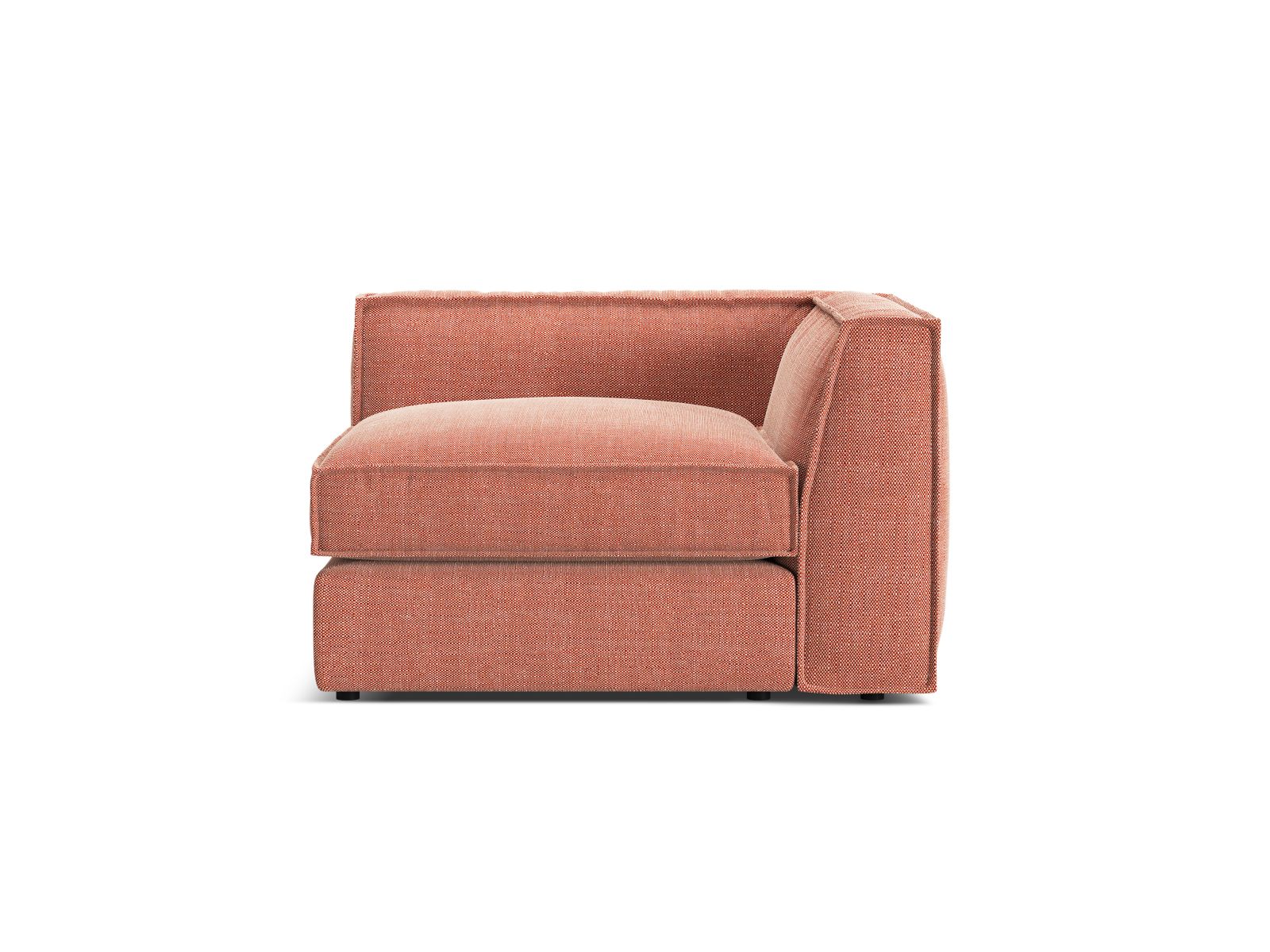 1-Sitzer Eckmodul Pola in Red-Babel präsentiert im Onlineshop von KAQTU Design AG. Modulares Sofa ist von Micadoni