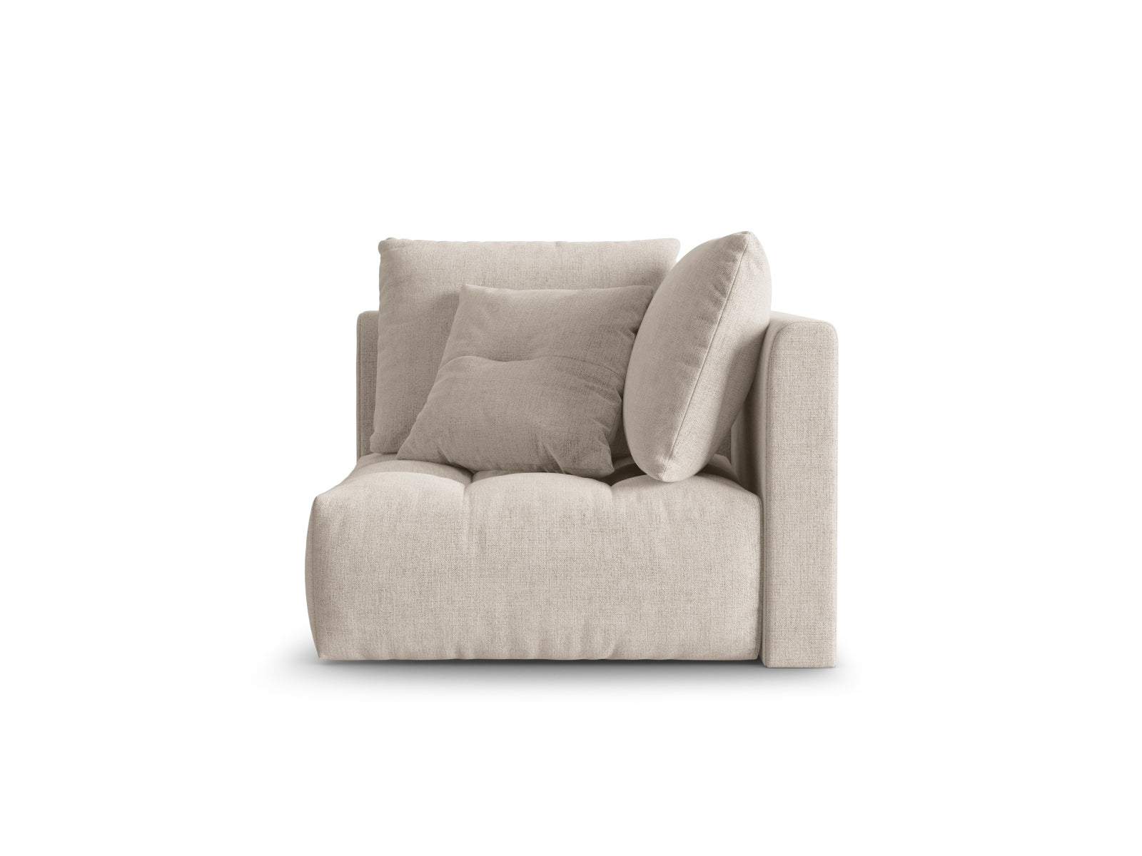 Bloom Corner Modul 1 Sitzer in Dark Beige präsentiert im Onlineshop von KAQTU Design AG. Modulares Sofa ist von Micadoni