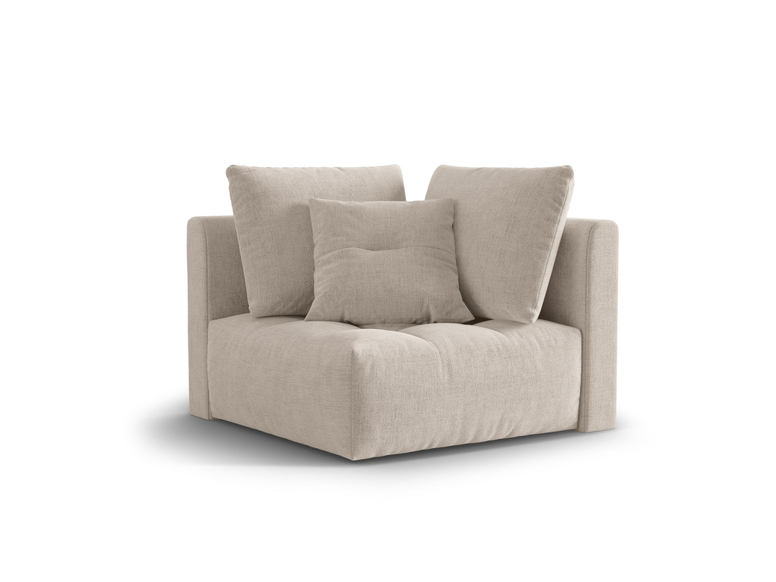 Bloom Corner Modul 1 Sitzer in Dark Beige präsentiert im Onlineshop von KAQTU Design AG. Modulares Sofa ist von Micadoni