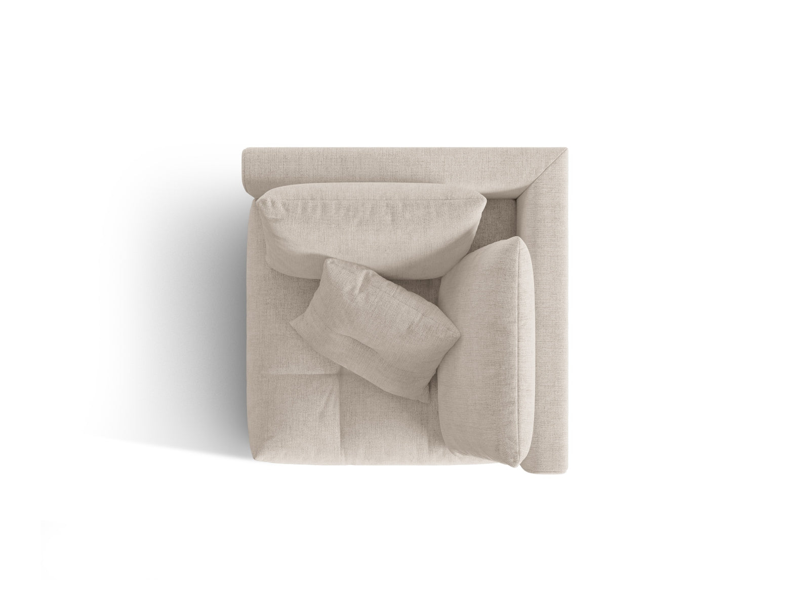 Bloom Corner Modul 1 Sitzer in Dark Beige präsentiert im Onlineshop von KAQTU Design AG. Modulares Sofa ist von Micadoni