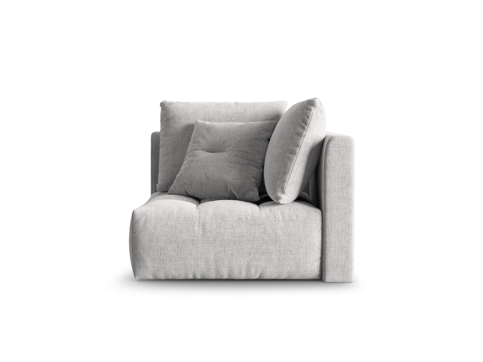 Bloom Corner Modul 1 Sitzer in Silver präsentiert im Onlineshop von KAQTU Design AG. Modulares Sofa ist von Micadoni