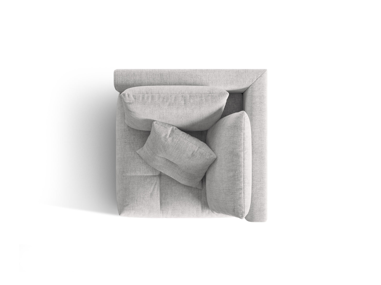 Bloom Corner Modul 1 Sitzer in Silver präsentiert im Onlineshop von KAQTU Design AG. Modulares Sofa ist von Micadoni