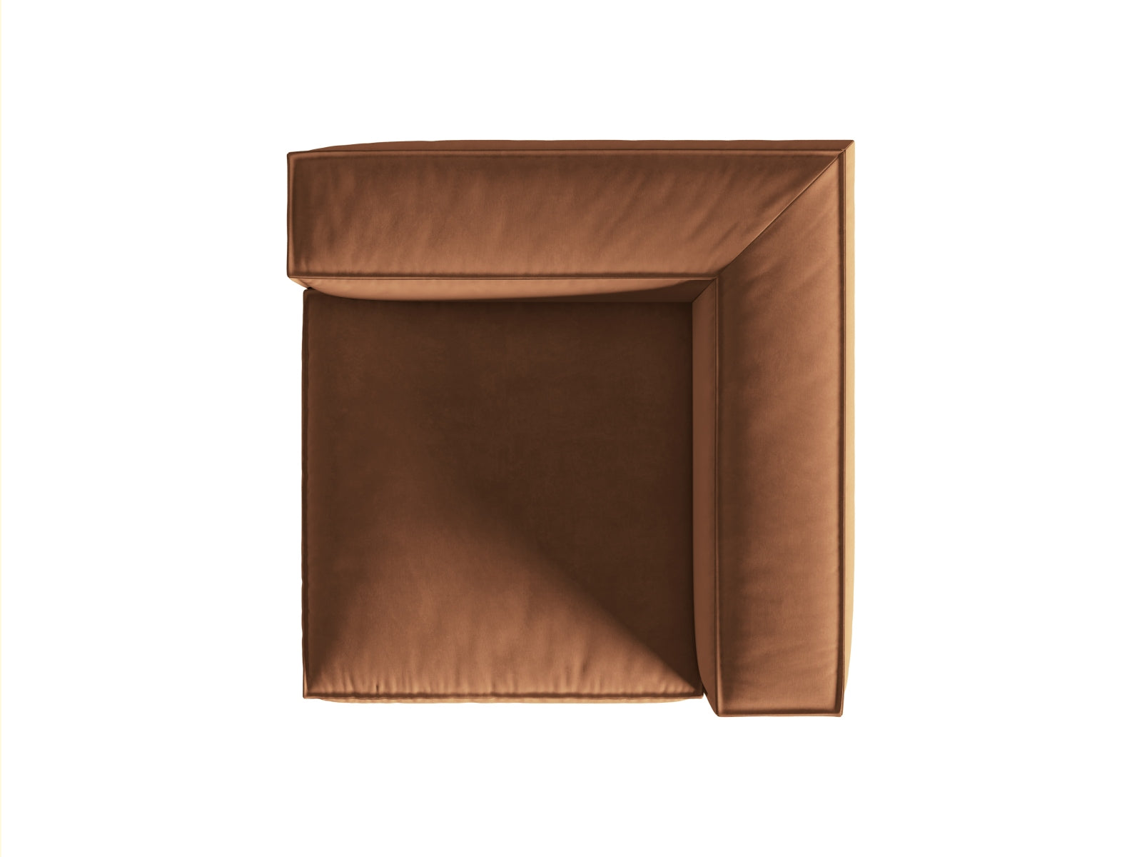 Nuria Velour Modul Corner 1 Sitzer in Honey präsentiert im Onlineshop von KAQTU Design AG. Modulares Sofa ist von Micadoni