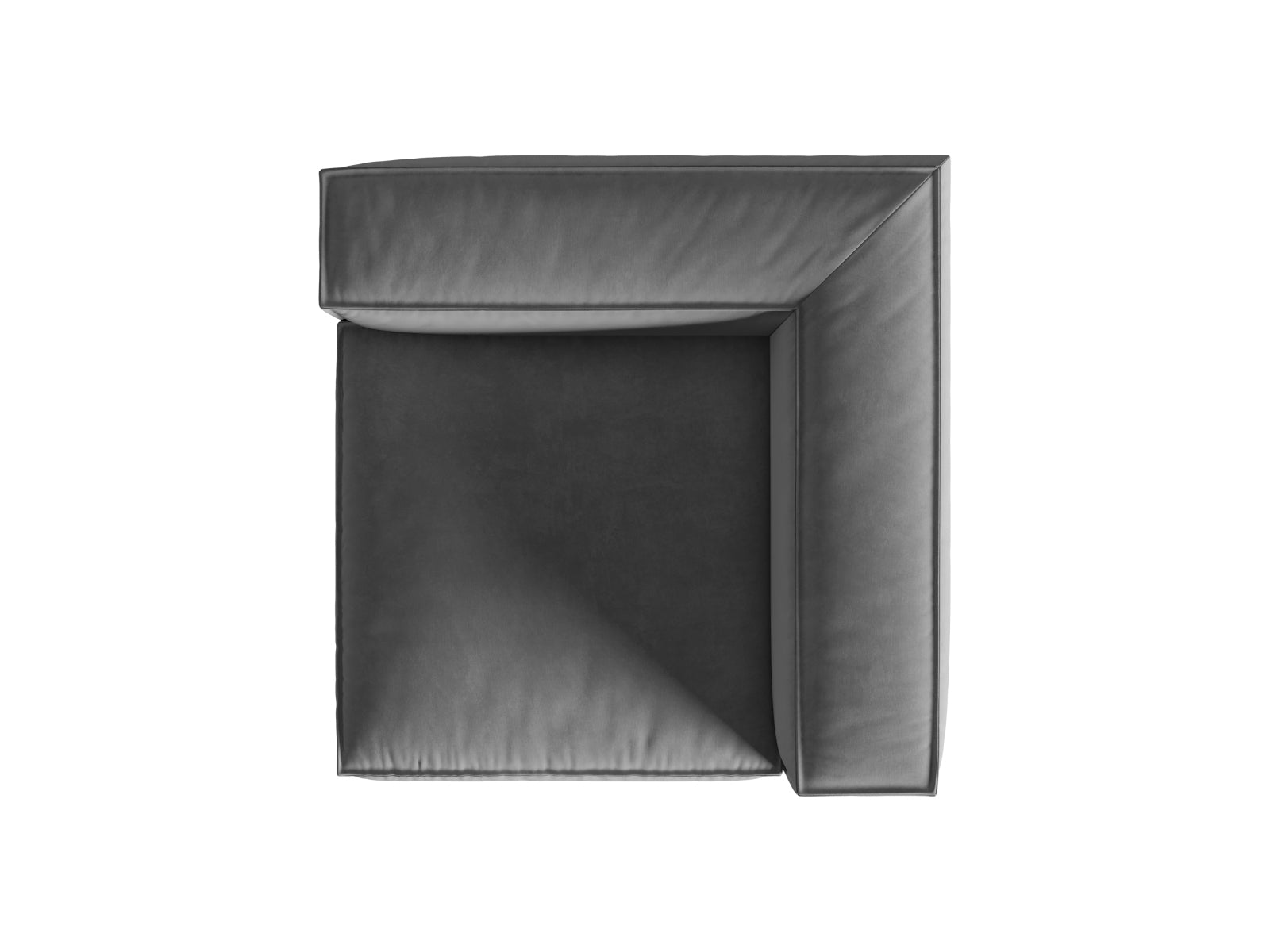 Nuria Velour Modul Corner 1 Sitzer in Grey präsentiert im Onlineshop von KAQTU Design AG. Modulares Sofa ist von Micadoni