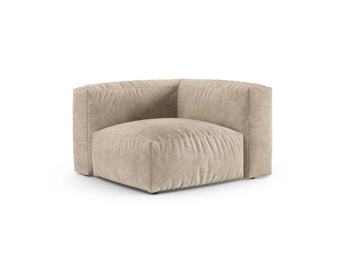 1-Sitzer Eckmodul XL Martina in Light Beige-Vogue präsentiert im Onlineshop von KAQTU Design AG. Modulares Sofa ist von Micadoni