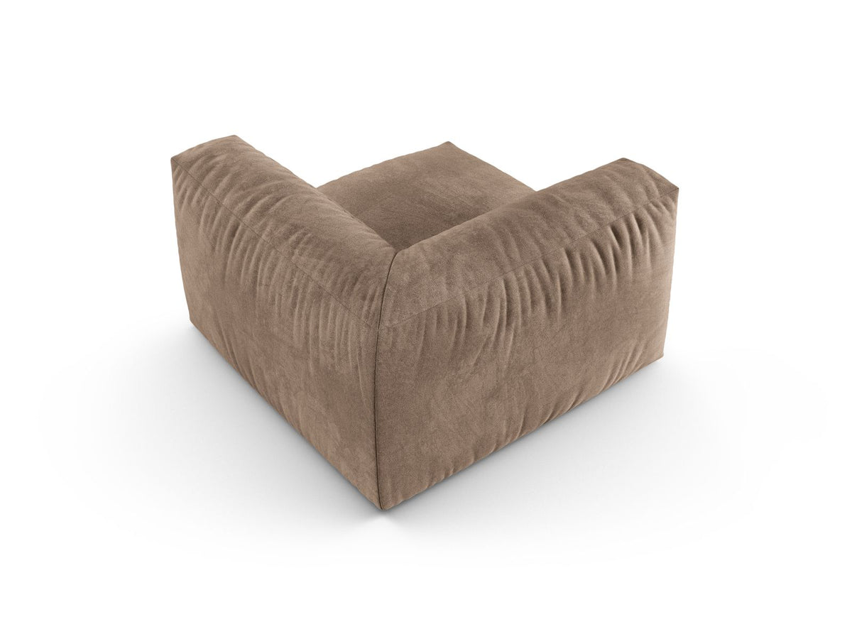 1-Sitzer Eckmodul XL Martina in Dark Beige-Vogue präsentiert im Onlineshop von KAQTU Design AG. Modulares Sofa ist von Micadoni