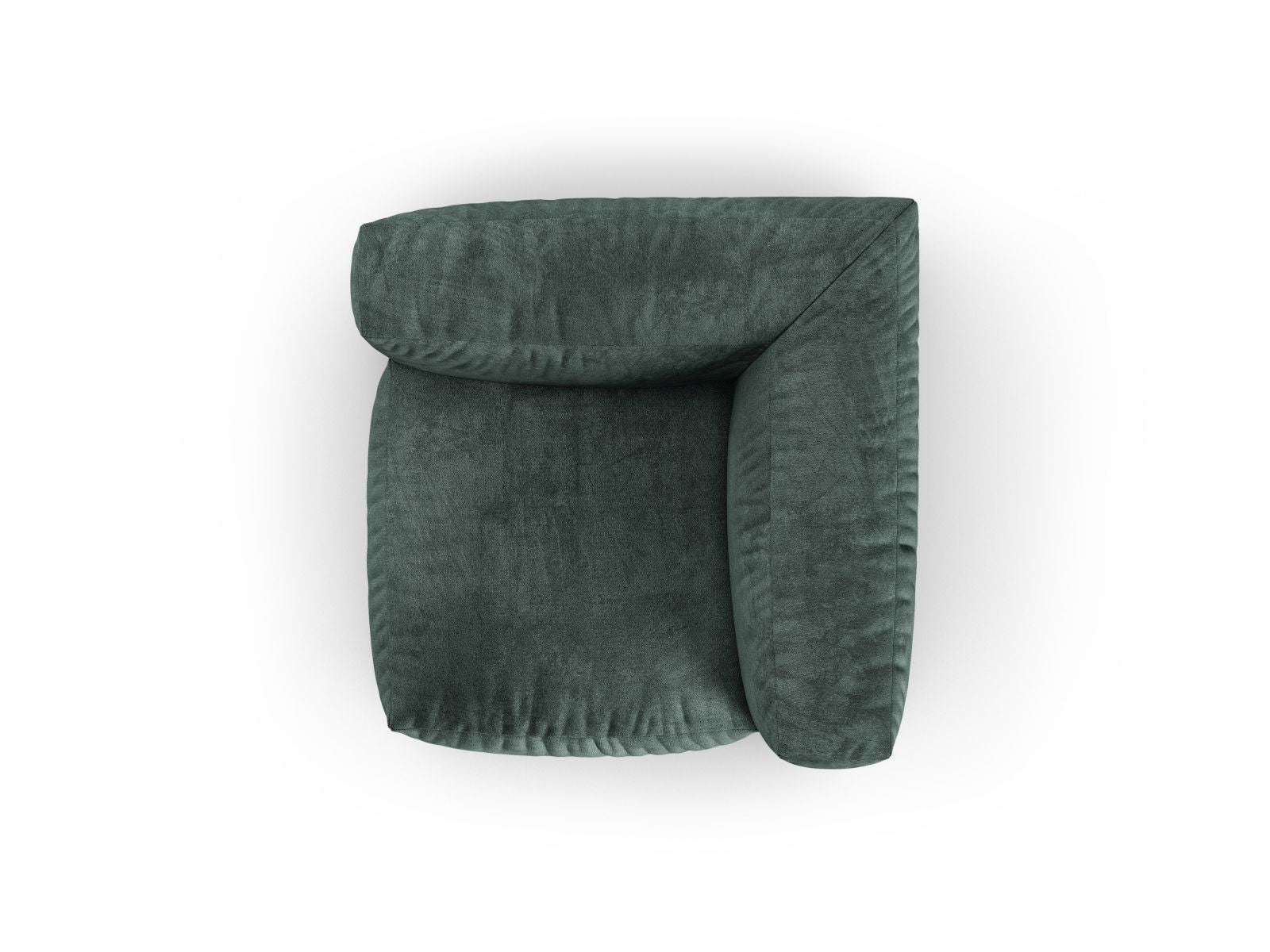 Stylisches 1-Sitzer Eckmodul XL Martina in Petrol-Vogue, perfekt für kreative Sofa-Kombinationen und modernes Wohndesign.