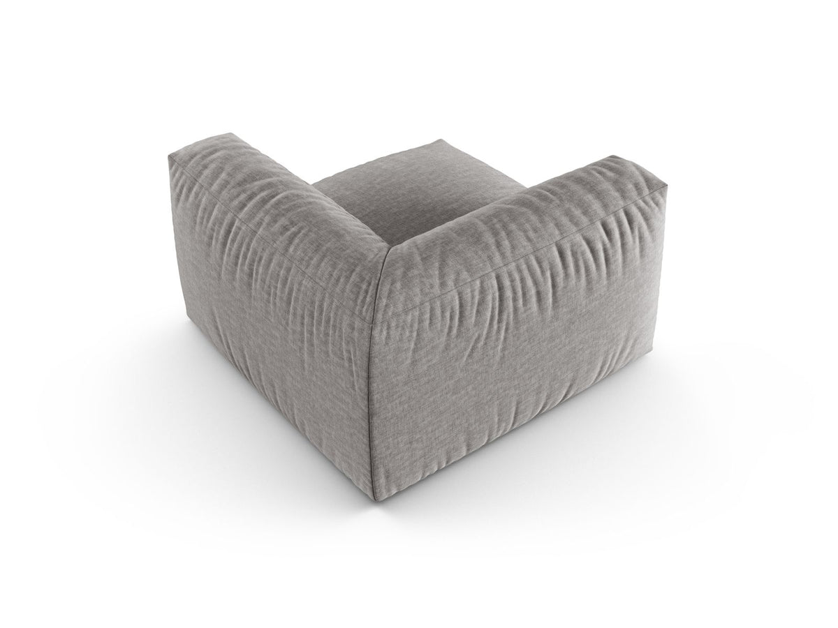 1-Sitzer Eckmodul XL Martina in Light Grey-Boston präsentiert im Onlineshop von KAQTU Design AG. Modulares Sofa ist von Micadoni