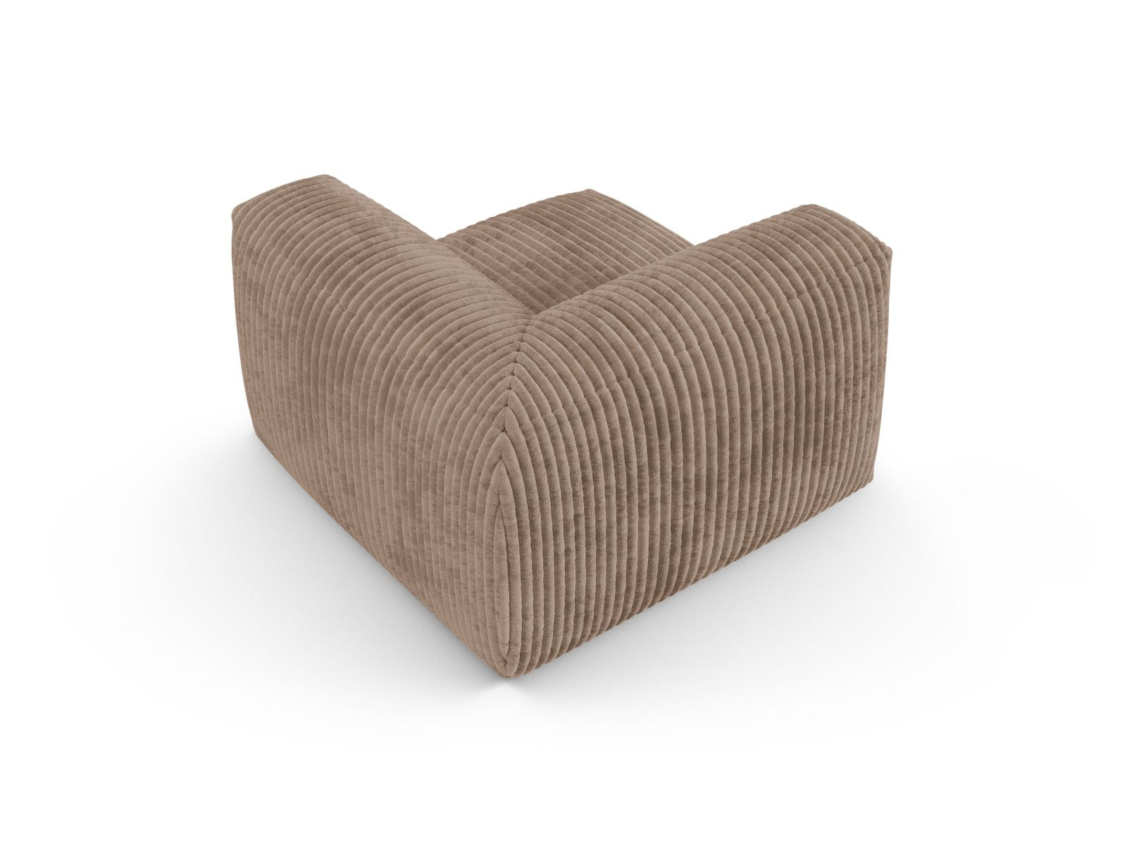 Elegantes 1-Sitzer Eckmodul XL Martina in Acorn-Tilia, ideal für individuelle Sofa-Arrangements und zeitgemäße Einrichtung.