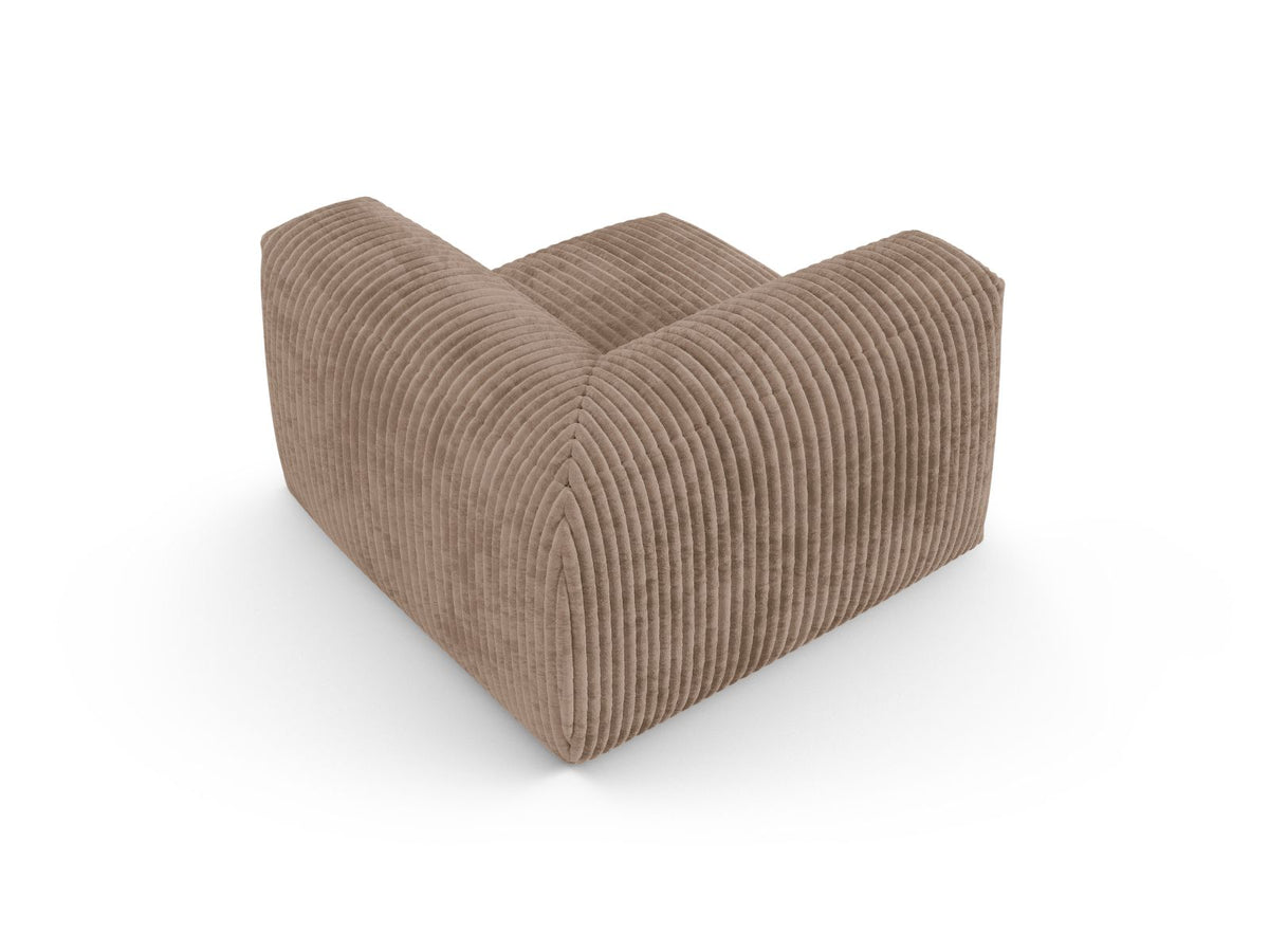 1-Sitzer Eckmodul XL Martina in Acorn-Tilia präsentiert im Onlineshop von KAQTU Design AG. Modulares Sofa ist von Micadoni