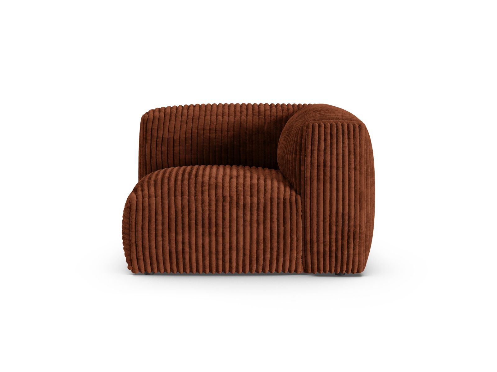 1-Sitzer Eckmodul XL Martina in Brick-Tilia präsentiert im Onlineshop von KAQTU Design AG. Modulares Sofa ist von Micadoni