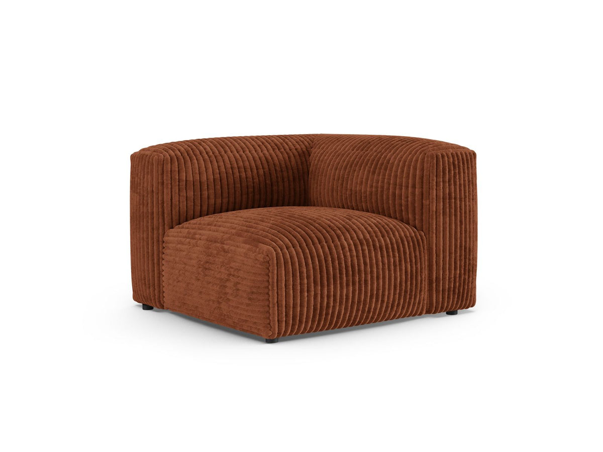 1-Sitzer Eckmodul XL Martina in Brick-Tilia präsentiert im Onlineshop von KAQTU Design AG. Modulares Sofa ist von Micadoni